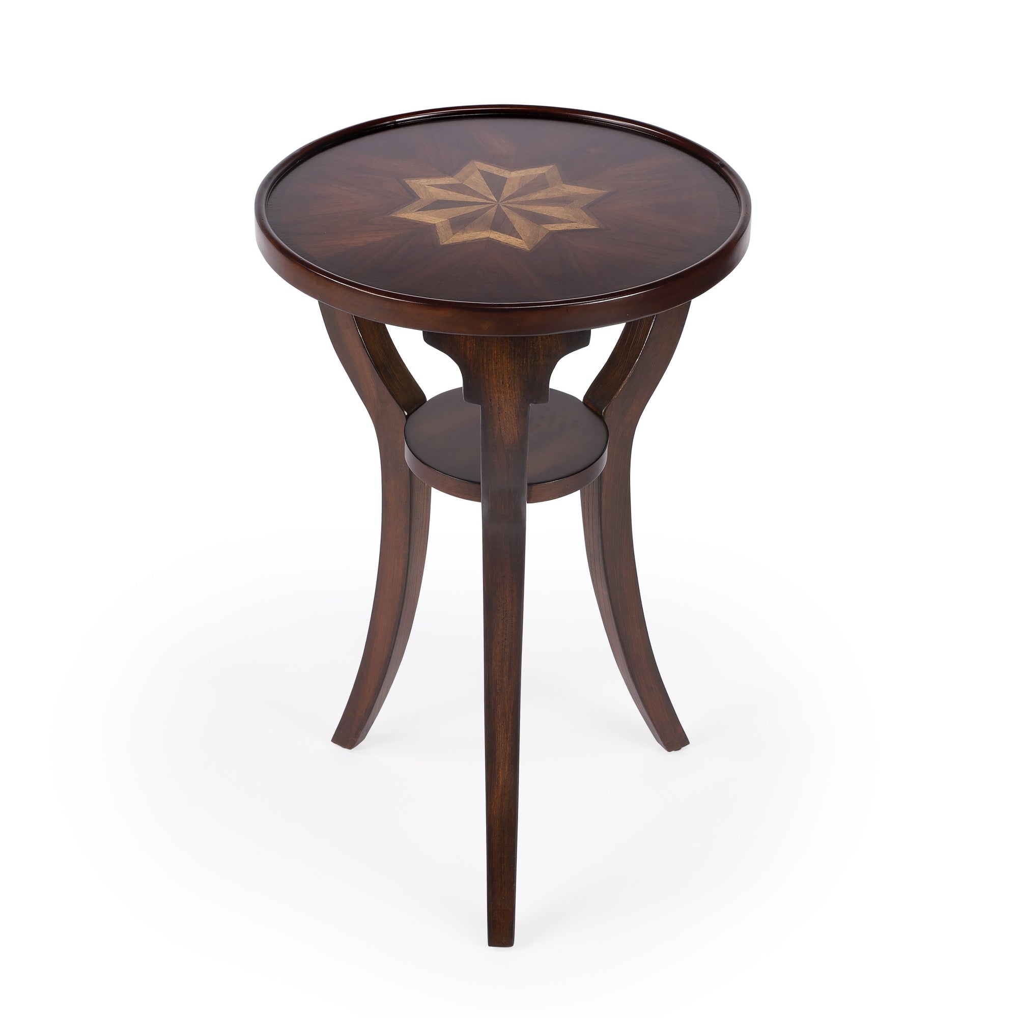 Butler Specialty Traditional Cherry Round Accent Table Accent Tables Butler Specialty