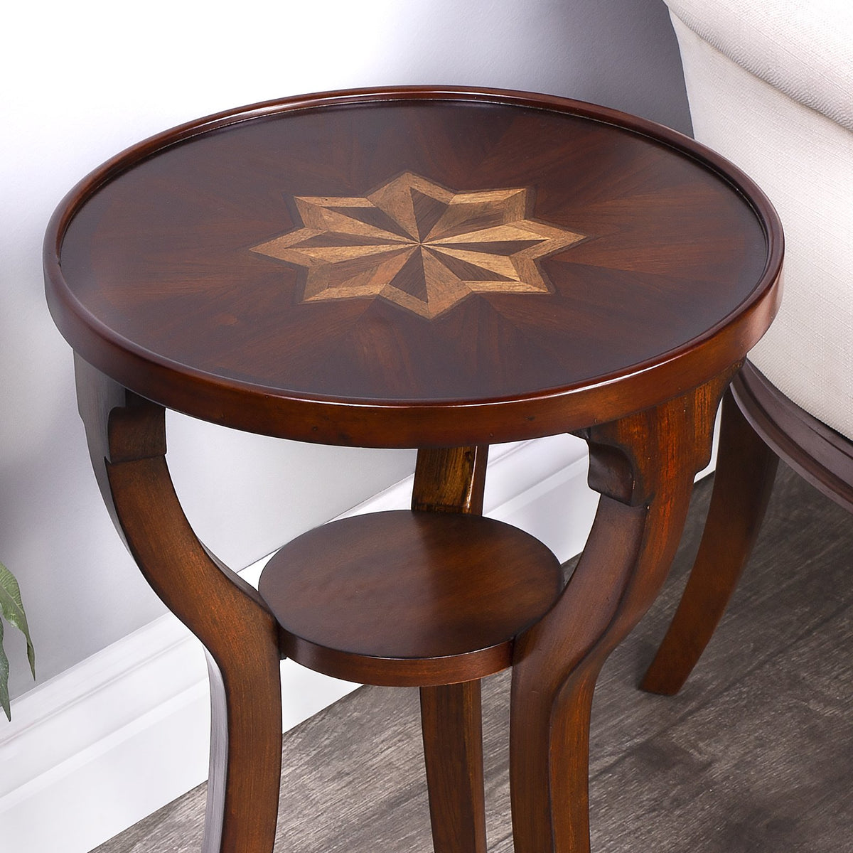 Butler Specialty Traditional Cherry Round Accent Table Accent Tables Butler Specialty