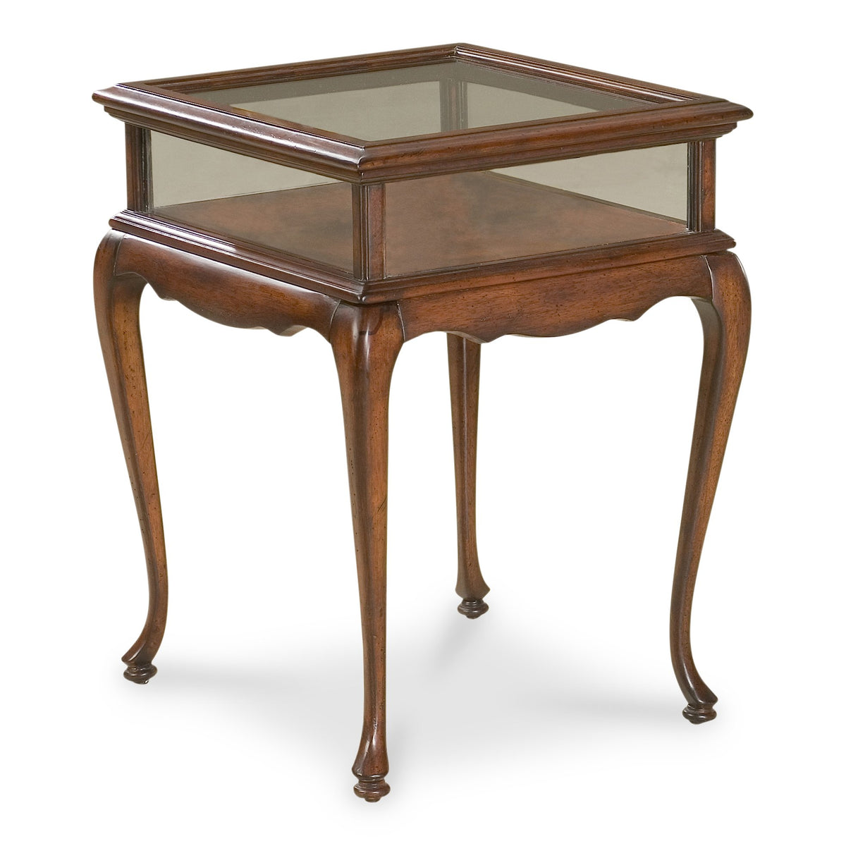 Butler Specialty Cherry Dark Brown Rectangular Curio Table Curios Butler Specialty
