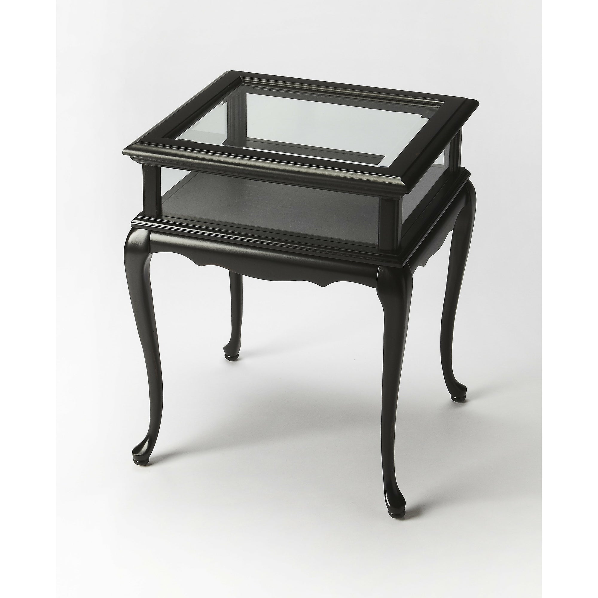 Butler Specialty Masterpiece Rectangular Black Licorice Curio Table Curios Butler Specialty