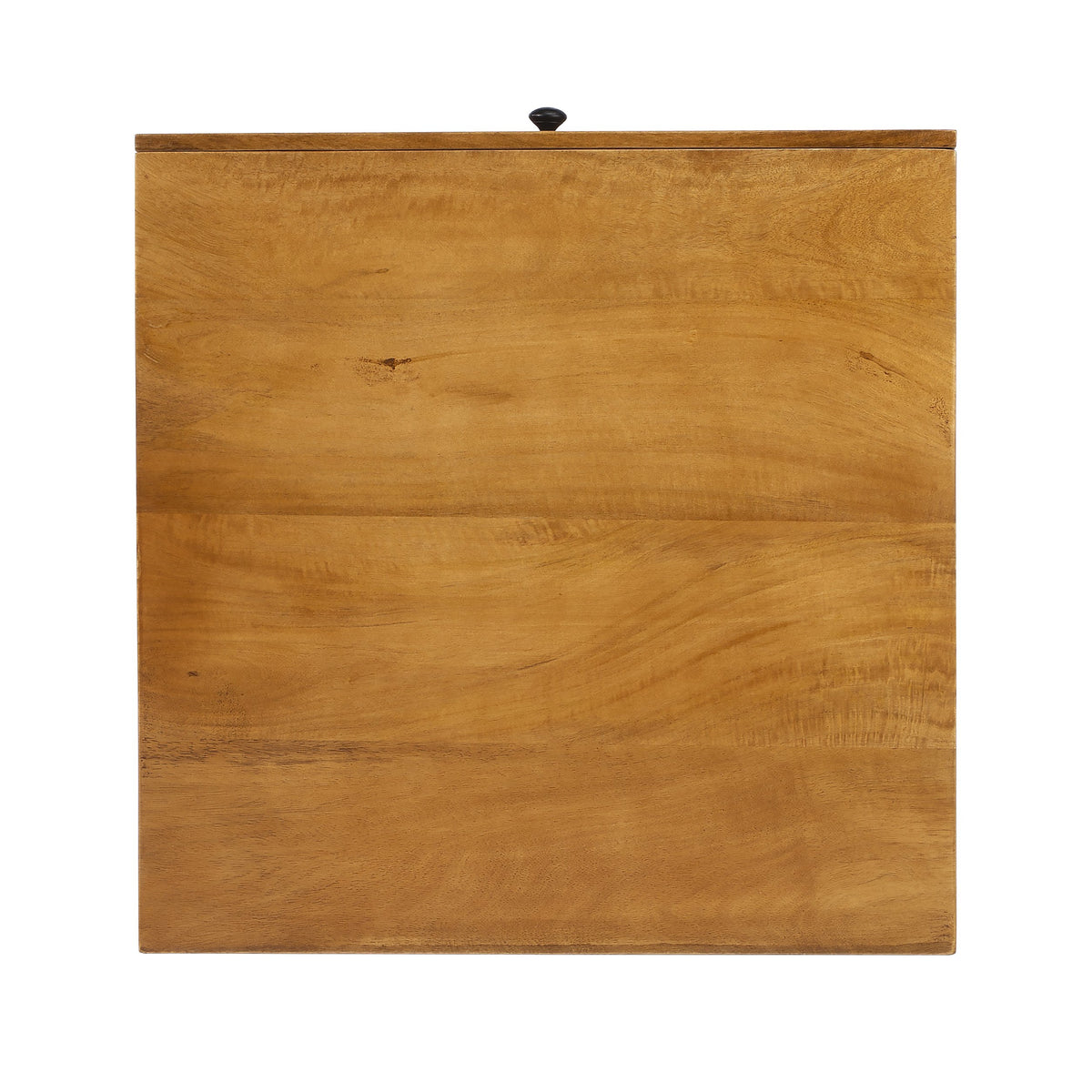 Butler Specialty Minimalistic Industrial Style Square Wood Iron End Table Accent Tables Butler Specialty