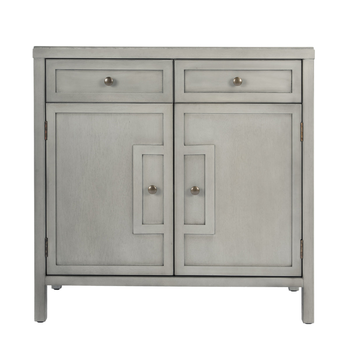 Butler Specialty Stylish Rectangular Gray 2 Drawers And Storage Console Cabinet Chests/Cabinets Butler Specialty