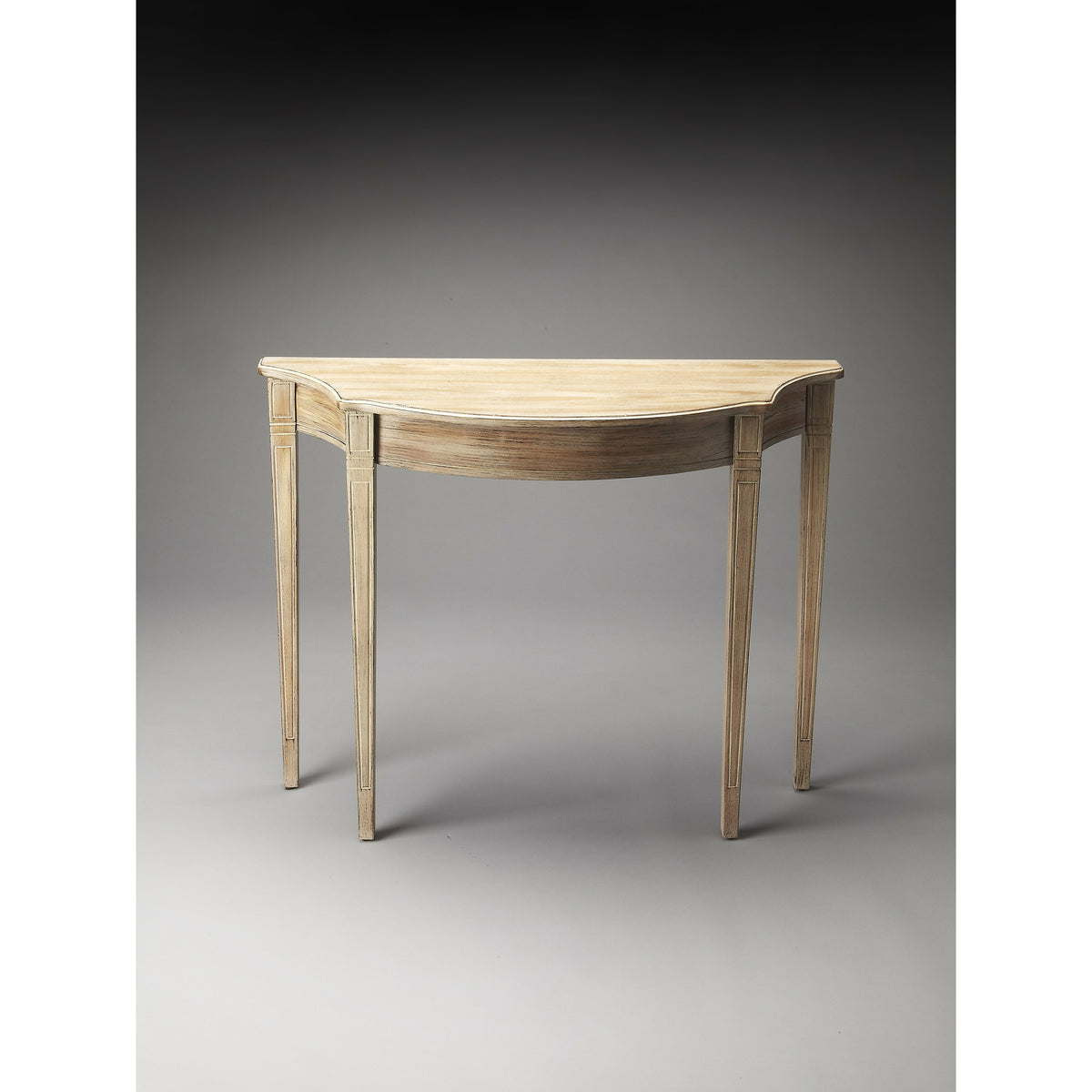 Butler Specialty Transitional Driftwood Gray Premboke-Inspired Console Table Consoles/Sofa Tables Butler Specialty