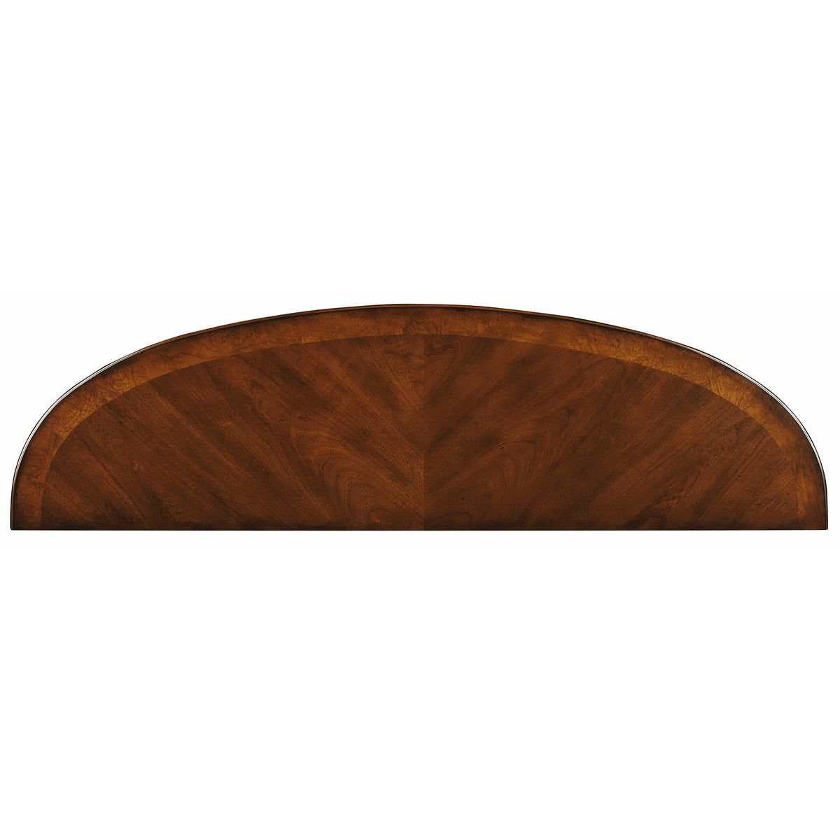 Butler Specialty Traditional Dark Brown Nutmeg Demilune Console Table Consoles/Sofa Tables Butler Specialty