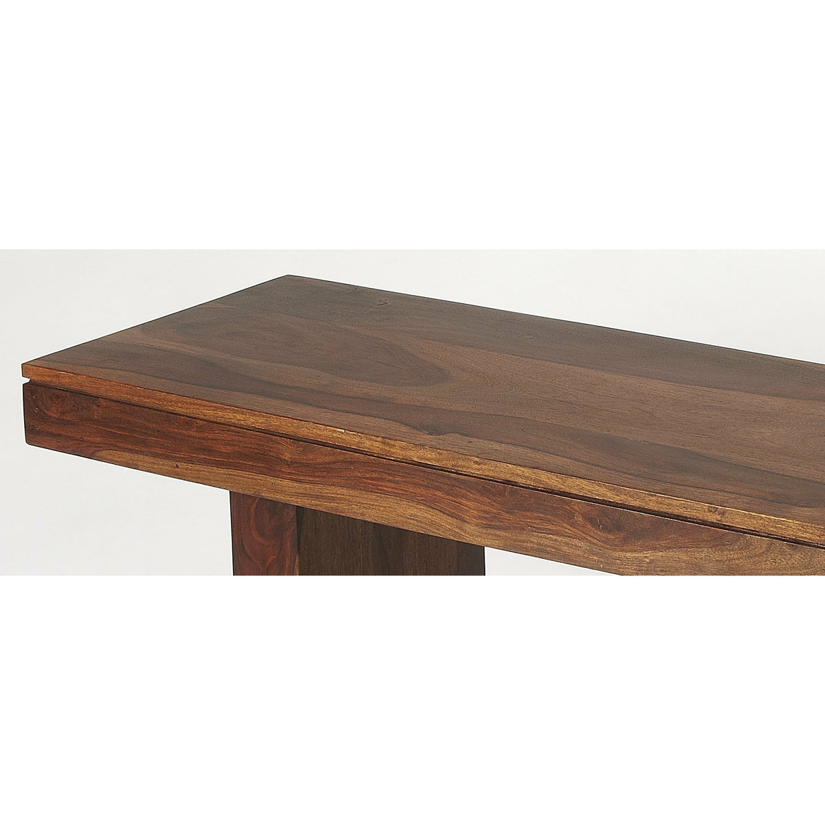 Butler Specialty Modern Rectangular Dark Brown Solid Wood Bench Benches Butler Specialty