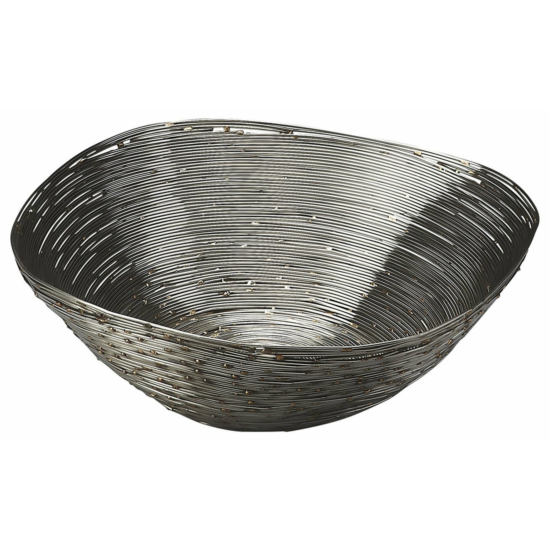 Butler Specialty Modern Grey Metal Decorative Bowl Table top Accessories Butler Specialty