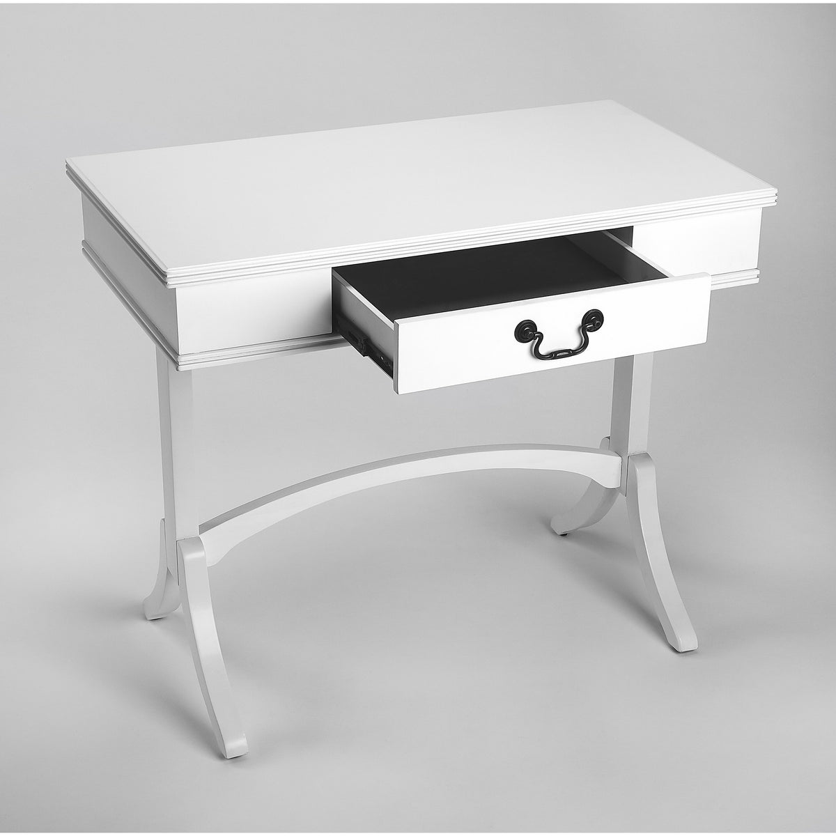 Butler Specialty Transitional Rectangular White Writing Desk Desks &amp; Secretaries Butler Specialty