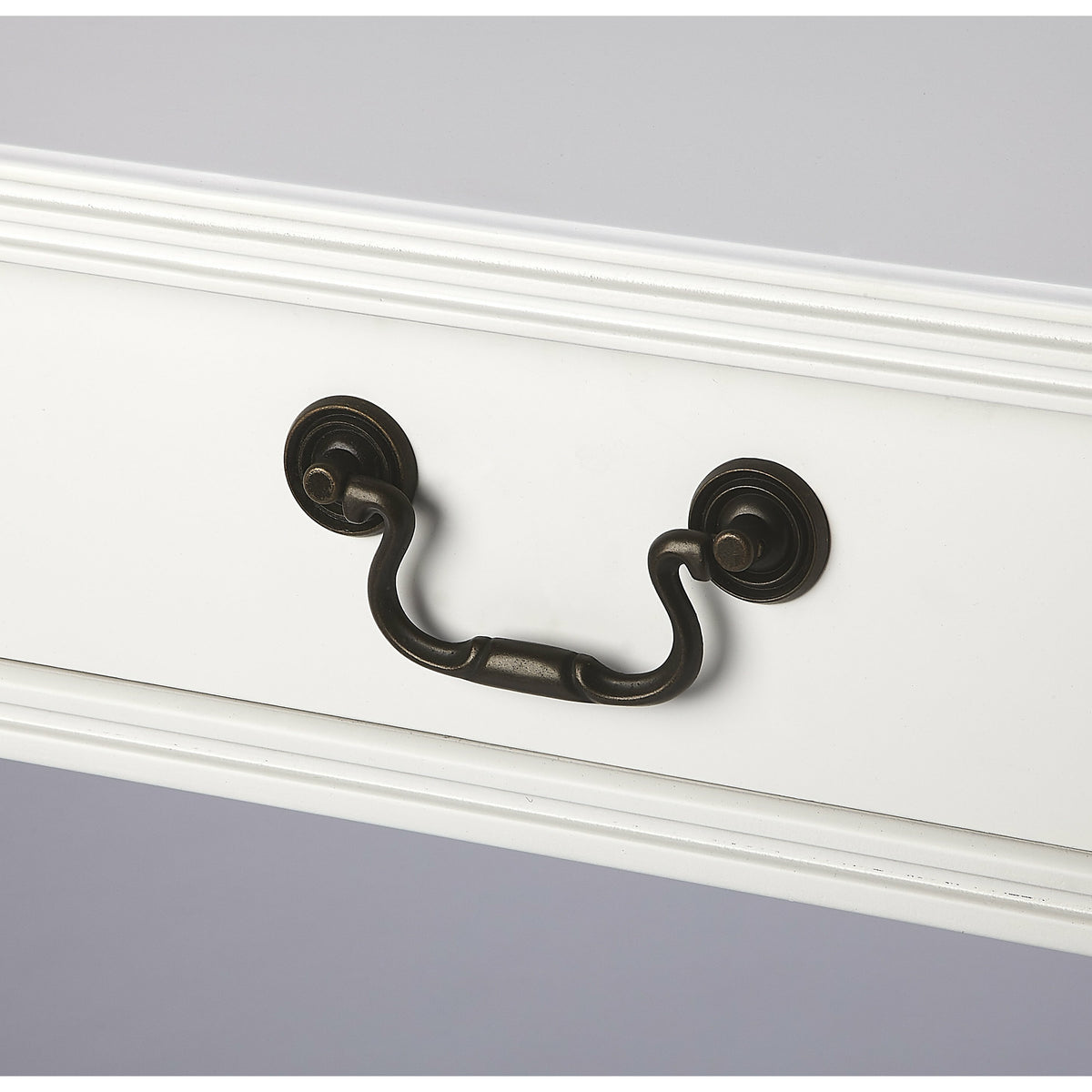 Butler Specialty Transitional Rectangular White Writing Desk Desks &amp; Secretaries Butler Specialty