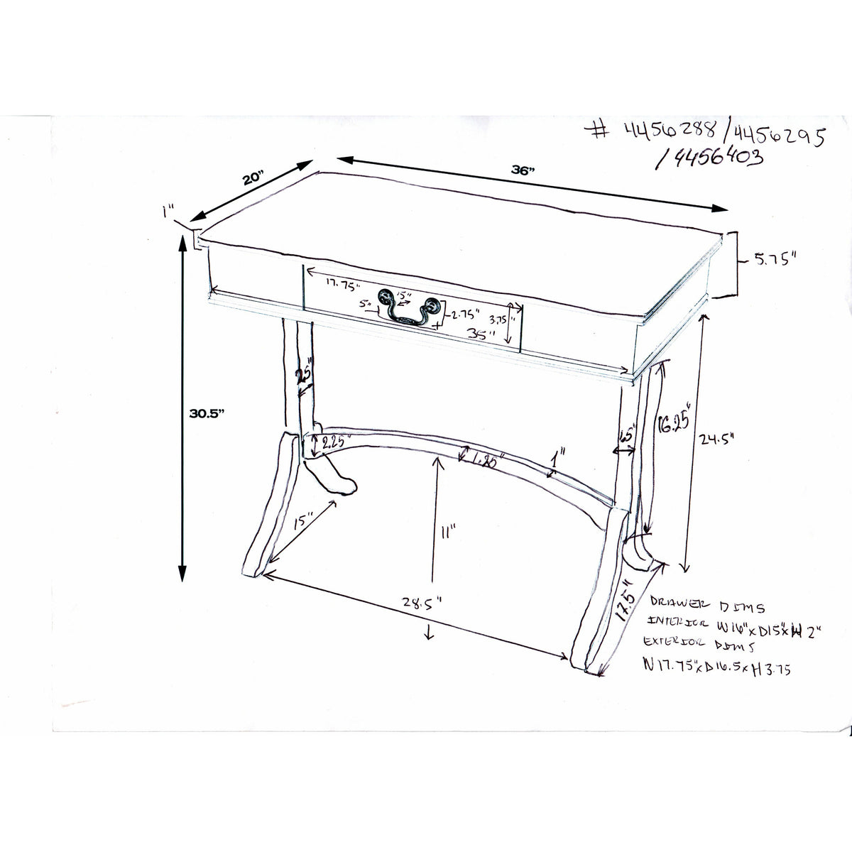 Butler Specialty Transitional Rectangular Black Writing Desk Desks &amp; Secretaries Butler Specialty