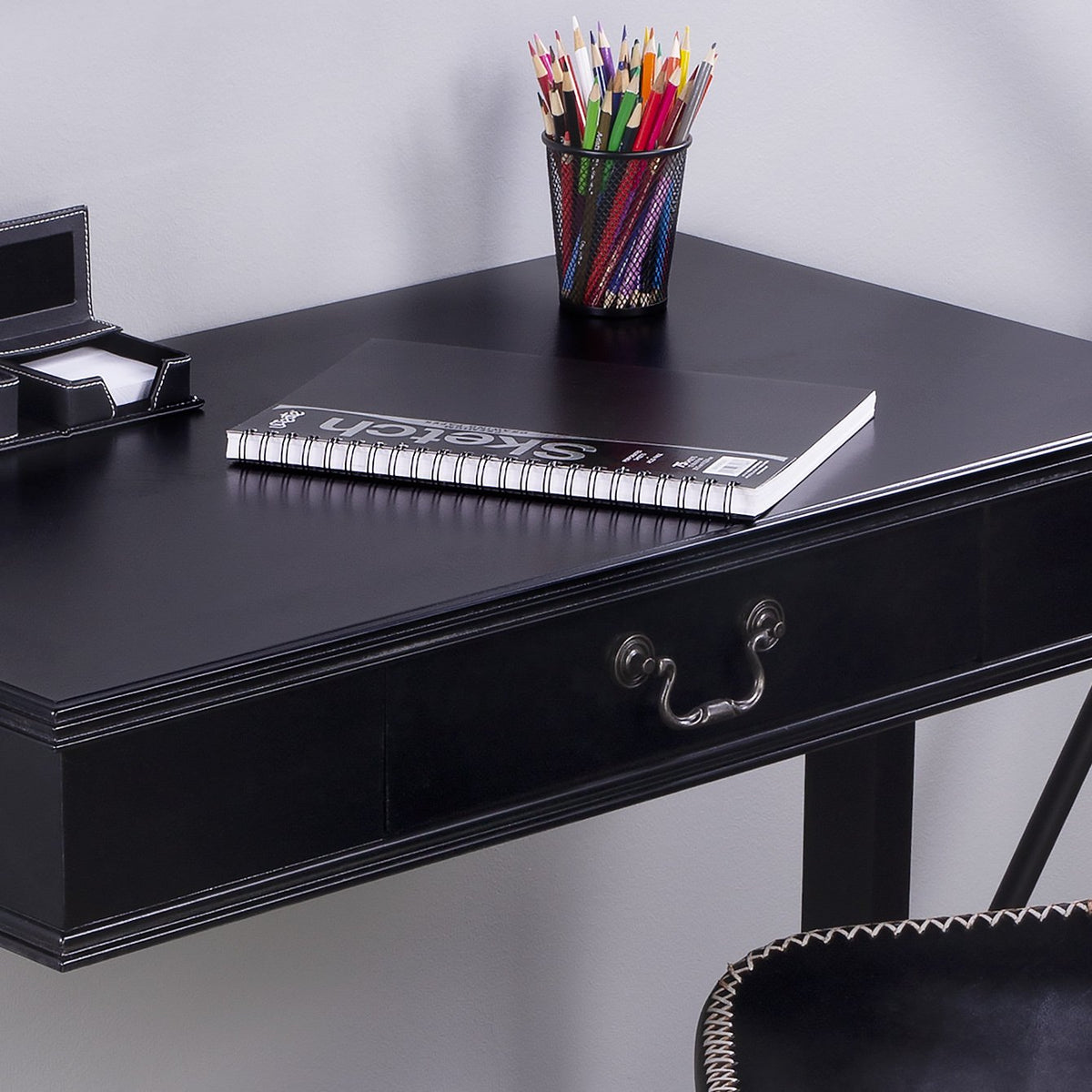 Butler Specialty Transitional Rectangular Black Writing Desk Desks &amp; Secretaries Butler Specialty