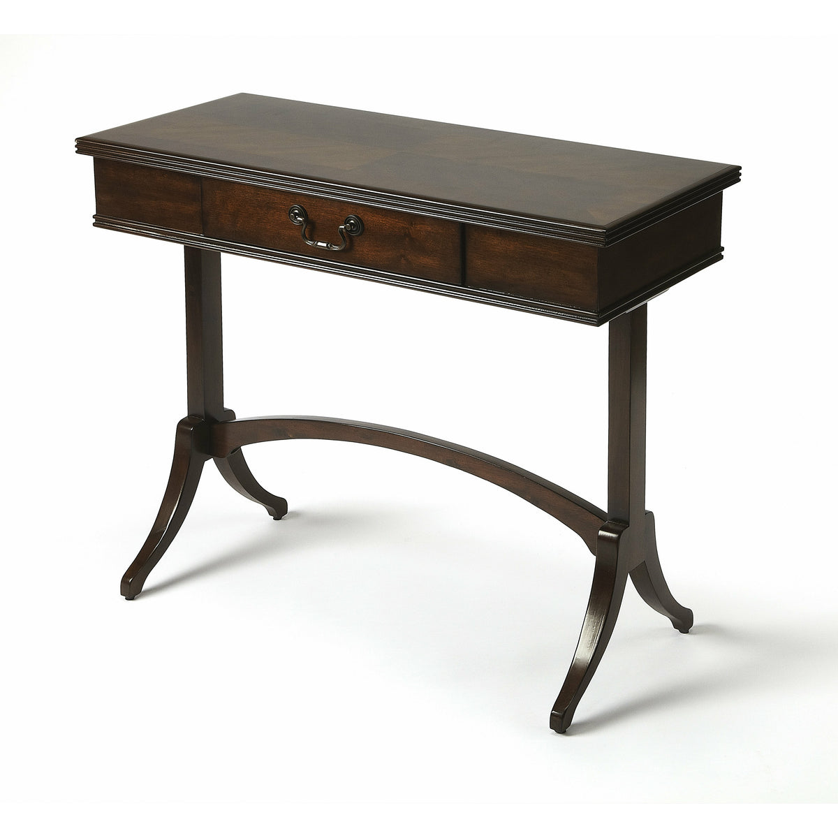 Butler Specialty Transitional Rectangular Coffee Dark Brown Writing Desk Desks &amp; Secretaries Butler Specialty