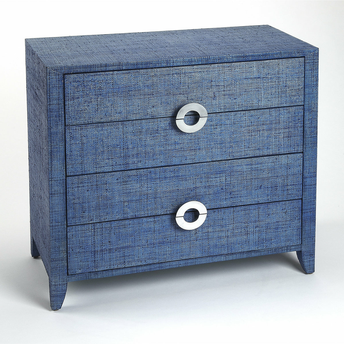 Butler Specialty Modern Rectangular Blue Raffia Accent Chest Chests/Cabinets Butler Specialty
