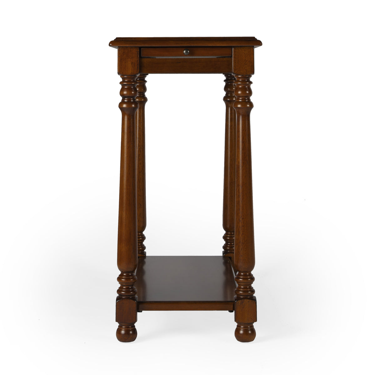 Butler Specialty Transitional Rectangular Brown Olive Ash Burl Chairside Table Chairside Chests Butler Specialty