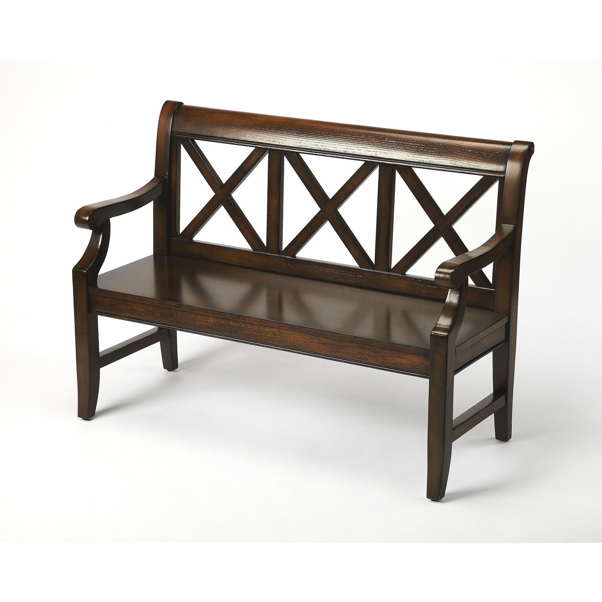 Butler Specialty Rectangular Dark Brown Cherry Bench Benches Butler Specialty