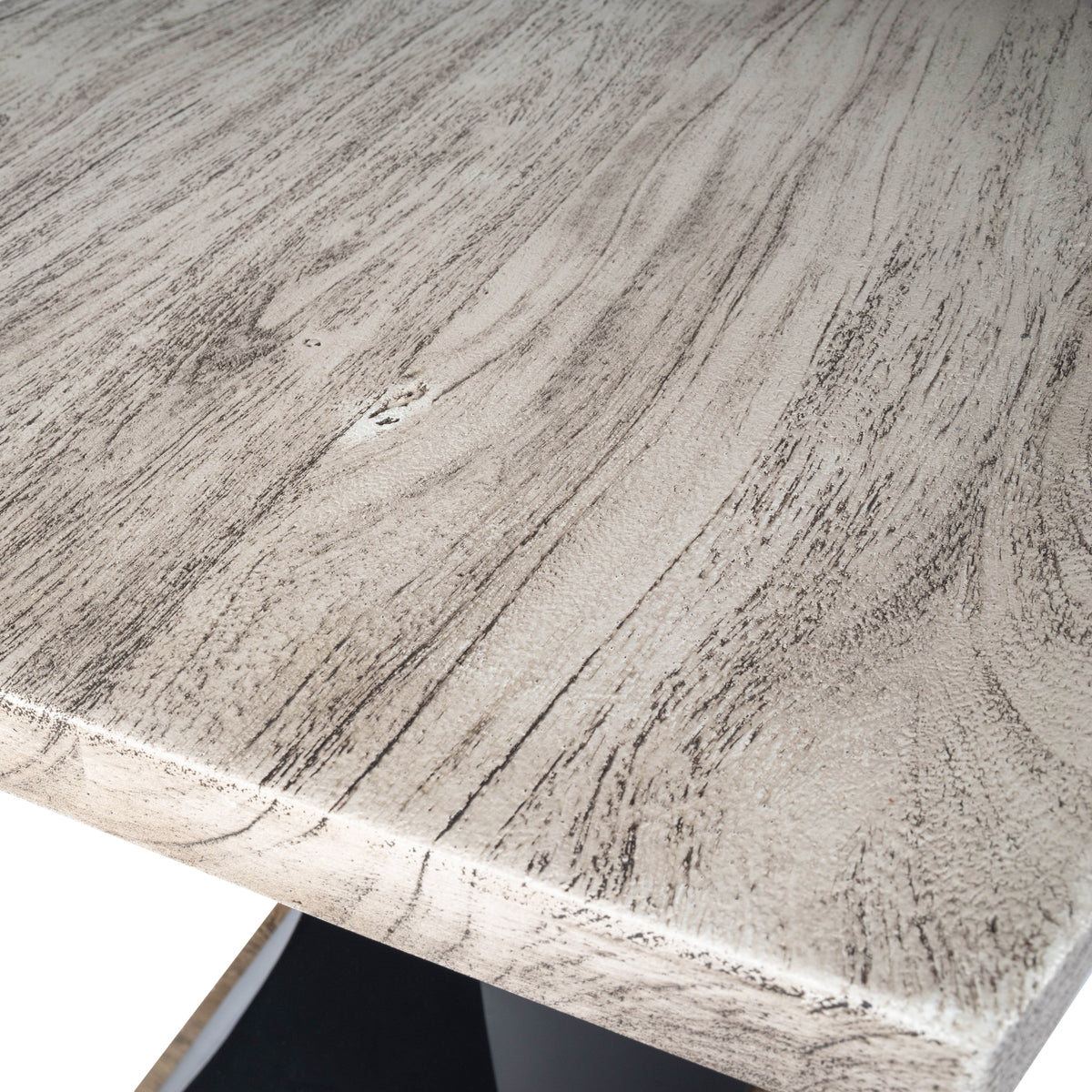 Butler Specialty Modern Square Gray Acacia Wood Metal End Table Accent Tables Butler Specialty