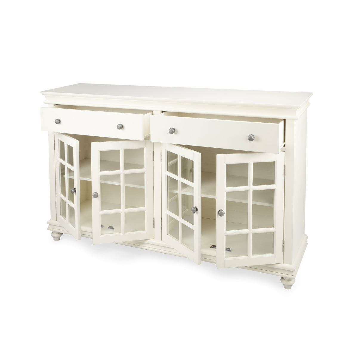 Butler Specialty Transitional Rectangular White Wood Sideboard Chests/Cabinets Butler Specialty