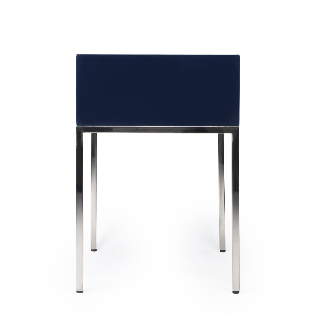 Butler Specialty Modern Rectangular Blue Silver End Table Accent Tables Butler Specialty