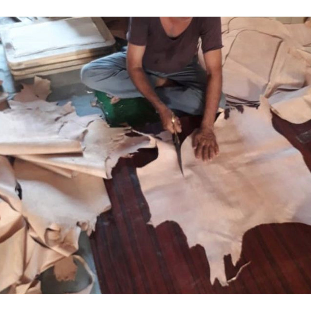 Butler Specialty Stylish White Leather Oval Accent Chair Accent Chairs Butler Specialty